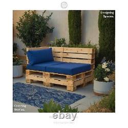 Garden Furniture Outdoor Cushions Replacemen Pallet Or Rattan Seating Blue