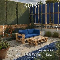 Garden Furniture Outdoor Cushions Replacemen Pallet Or Rattan Seating Blue