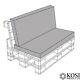 Garden Furniture Outdoor Cushions Replacemen Pallet Or Rattan Seating Grey