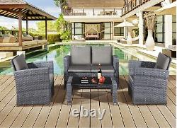 Garden Furniture Rattan Lounge Sofa Acorn Four-seater Lounge set