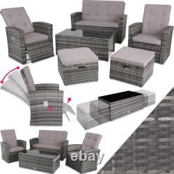 Garden Furniture Rattan Set Sofa Outdoor Patio Wicker Aluminium Table Chairs