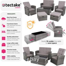 Garden Furniture Rattan Set Sofa Outdoor Patio Wicker Aluminium Table Chairs