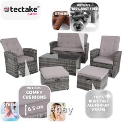 Garden Furniture Rattan Set Sofa Outdoor Patio Wicker Aluminium Table Chairs