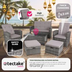 Garden Furniture Rattan Set Sofa Outdoor Patio Wicker Aluminium Table Chairs