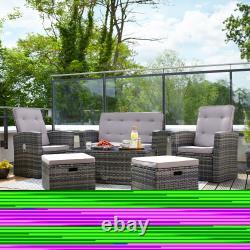 Garden Furniture Rattan Set Sofa Outdoor Patio Wicker Aluminium Table Chairs