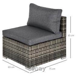 Garden Furniture Rattan Single Sofa with Cushions