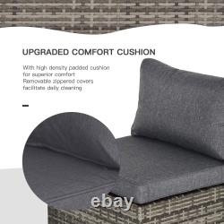 Garden Furniture Rattan Single Sofa with Cushions