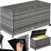 Garden Furniture Rattan Storage Box Set Aluminium Corner Balcony Cushion Box