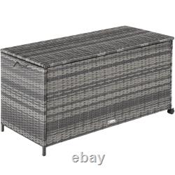 Garden Furniture Rattan Storage Box Set Aluminium Corner Balcony Cushion Box