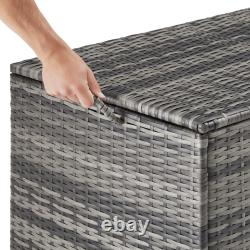 Garden Furniture Rattan Storage Box Set Aluminium Corner Balcony Cushion Box