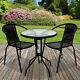 Garden Furniture Sets Outdoor Patio Seats Glass Tables & Wicker Chairs Parasol