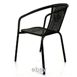 Garden Furniture Sets Outdoor Patio Seats Glass Tables & Wicker Chairs Parasol