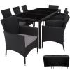 Garden Furniture Table And Chairs Rattan Set Patio Outdoor Metal Dining 8 Seater