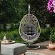 Garden Hanging Egg Chair Durable Sunburst Pe Rattan Outdoor Patio Furniture