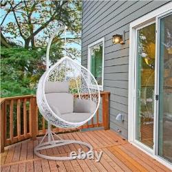 Garden Hanging Egg Swing Chair Patio Rattan Hammock Furniture Indoor Outdoor