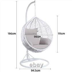 Garden Hanging Egg Swing Chair Patio Rattan Hammock Furniture Indoor Outdoor