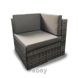 Garden Rattan Furniture Sofa Set Corner L Shape Outdoor W Cushions Wicker Patio