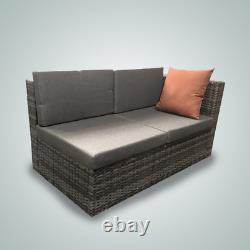 Garden Rattan Furniture Sofa Set Corner L Shape Outdoor W Cushions Wicker Patio