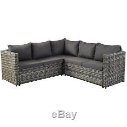 Garden Rattan Furniture outdoor Patio Furniture Conner Sofa with Dining Table