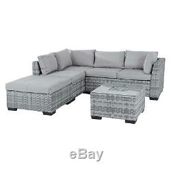 Garden Sofa Set Azuma Cannes Aluminium Rattan Corner Furniture Set / Ice Table