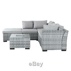 Garden Sofa Set Azuma Cannes Aluminium Rattan Corner Furniture Set / Ice Table