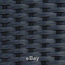 Grey Black Rattan Garden Furniture Patio Conservatory Sofa Set Weave FREE COVER