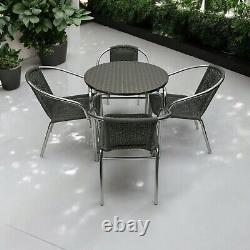 Grey Rattan Garden Furniture Set, Aluminium Patio Furniture Sets, Very Strong