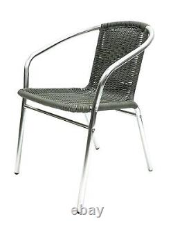 Grey Rattan Garden Furniture Set, Aluminium Patio Furniture Sets, Very Strong