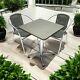 Grey Rattan Garden Furniture Sets, Bistro Sets, Balcony Furniture, 3 Pcs Garden