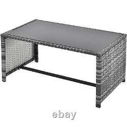 Grey Rattan Garden Lounge Set Patio Furniture Seating Group Sofa Outdoor