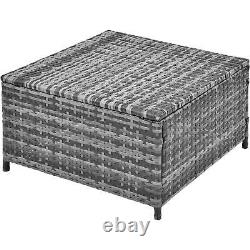 Grey Rattan Garden Lounge Set Patio Furniture Seating Group Sofa Outdoor