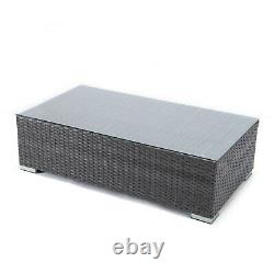 Grey Rattan Modular Corner Sofa Settee Seating Set Garden Patio Furniture