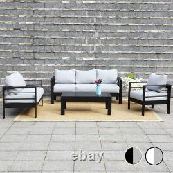 Harrier Outdoor Sofa & Table Furniture Set 2 Colours LUXURY GARDEN LOUNGE