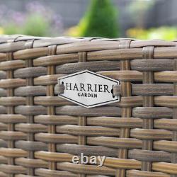 Harrier Rattan Garden Sofa & Table Set 4 PCS LUXURY OUTDOOR PATIO FURNITURE