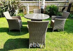 Hartman rattan 4 seater garden furniture set with cushions vgc