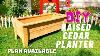 How To Build A Elevated Cedar Planter Raised Garden Planter Super Easy Project Outdoor Living