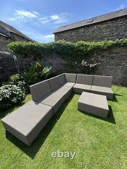 Indian Ocean Garden Outdoor Furniture Rattan Lounge Modular Sofa Was £8000 New