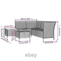 Itzcominghome Garden Bench with Storage Corner Sofa Patio Seat Furniture345 tabl