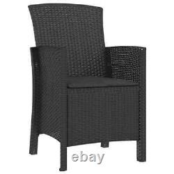 Itzcominghome Outdoor Garden Furniture Cushion pp Rattan Table Chair Patio set