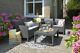 Keter Rattan Garden Furniture Dining Sofa Set Allibert Orlando With Lyon Table