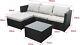 L Shaped Corner Sofa Rattan Garden Couch Furniture Set 4 Seats Outdoor Patio Uk