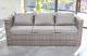 Limited! Outdoor Rattan Garden Furniture 3 Seater Sofa Patio Set + Rain Cover