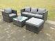 Lounge Rattan Sofa Coffee Table Set Outdoor Garden Furniture Patio Grey