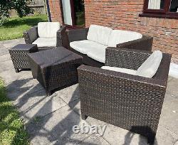 Marks and Spencer Rattan Garden Furniture Sofa 2 Chairs 2 Tables 5 pieces