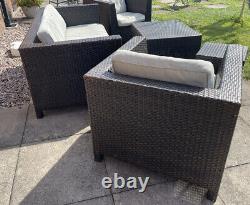 Marks and Spencer Rattan Garden Furniture Sofa 2 Chairs 2 Tables 5 pieces