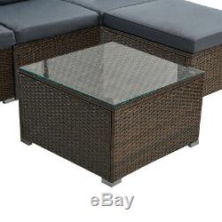 Modular Rattan Weave Sofa Set Garden Furniture FREE COVER