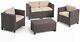 New Christopher Knight Rattan Garden Furniture Patio Sofa Table Set Z15 C74