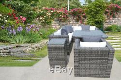New Rattan Dining Garden Wicker Outdoor Conservatory Corner Sofa Furniture Set