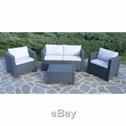 New Rattan Wicker Conservatory Outdoor Garden Furniture Set Brown White Grey