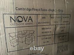 New nova garden furniture set with fire pit table